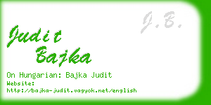 judit bajka business card